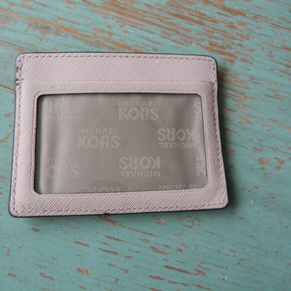 MICHAEL KORS JET SET TRAVEL CARD HOLDER WALLET LIGHT PINK LEATHER - Picture 4 of 5